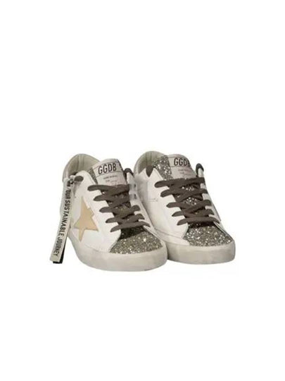 Platinum Glitter Toe Leather Low Top Sneakers White - GOLDEN GOOSE - BALAAN 2