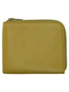 Stitch Leather Zipper Card Wallet Yellow - MAISON MARGIELA - BALAAN 2