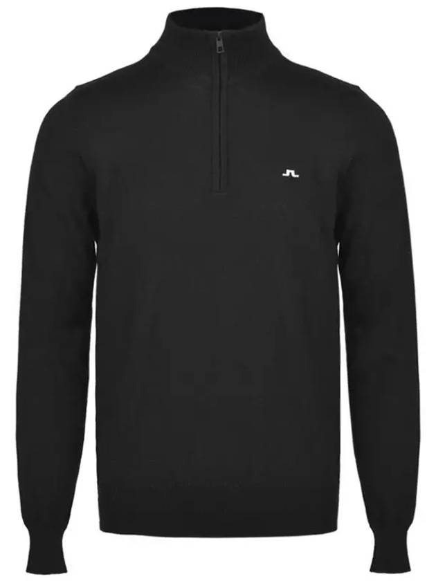 Kian Half Zip-Up Knit Top Black - J.LINDEBERG - BALAAN 2