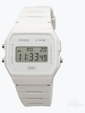 F 91WB 7ADF 7A Digital Square Vintage Retro Urethane Watch - CASIO - BALAAN 1