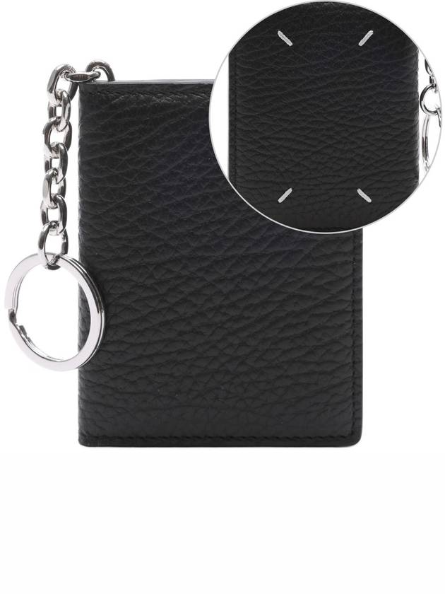 4 Stitch Keyring Card Wallet Black - MAISON MARGIELA - BALAAN 2