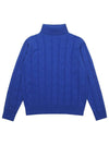 Cable Turtleneck Blue - SOLEW - BALAAN 1