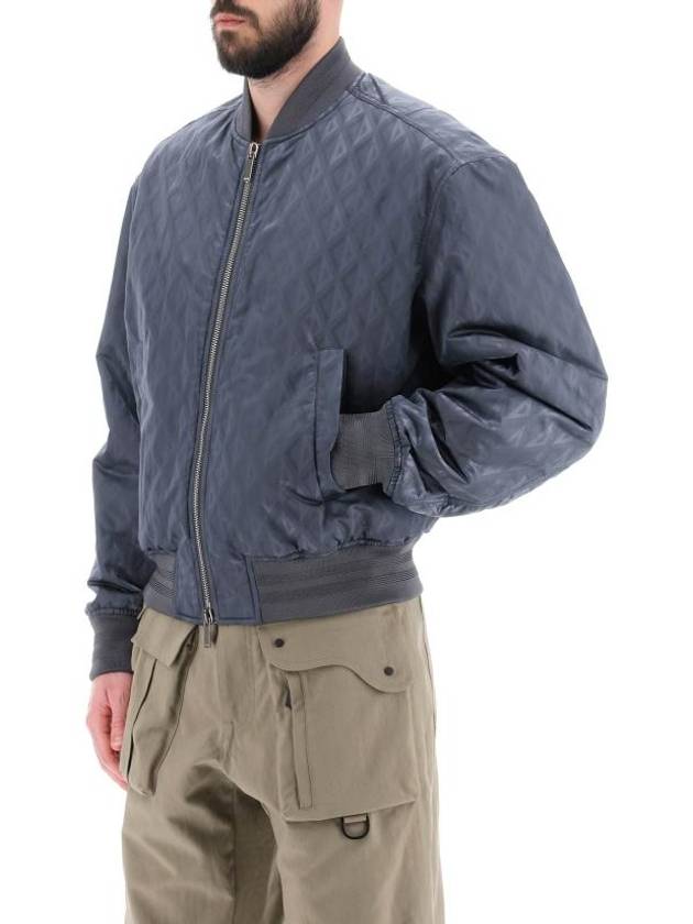 Men's CD Diamond Bomber Jacket Grey - DIOR - BALAAN 5