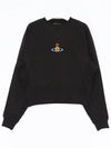 RB Embroidered Logo Sweatshirt Black - VIVIENNE WESTWOOD - BALAAN 3