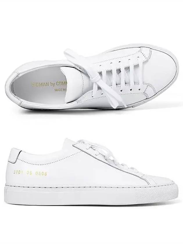 Original Achilles Low Top Sneakers White - COMMON PROJECTS - BALAAN 3