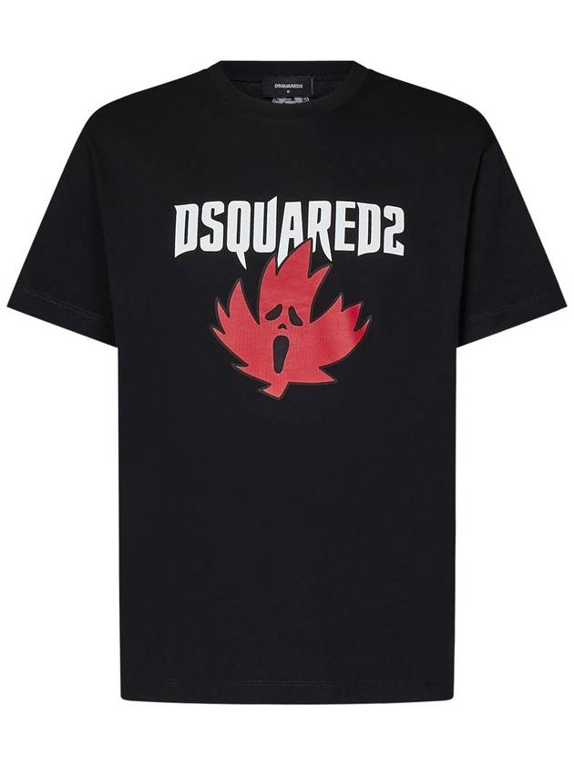 DSQUARED2 Ghost Maple Leaf T-Shirt - DSQUARED2 - BALAAN 1