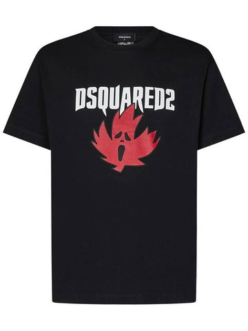 DSQUARED2 Ghost Maple Leaf T-Shirt - DSQUARED2 - BALAAN 1