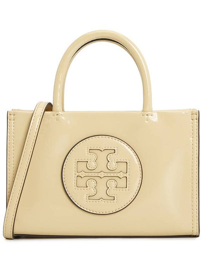 Ella Bio Patent Tote Bag Beige - TORY BURCH - BALAAN 2