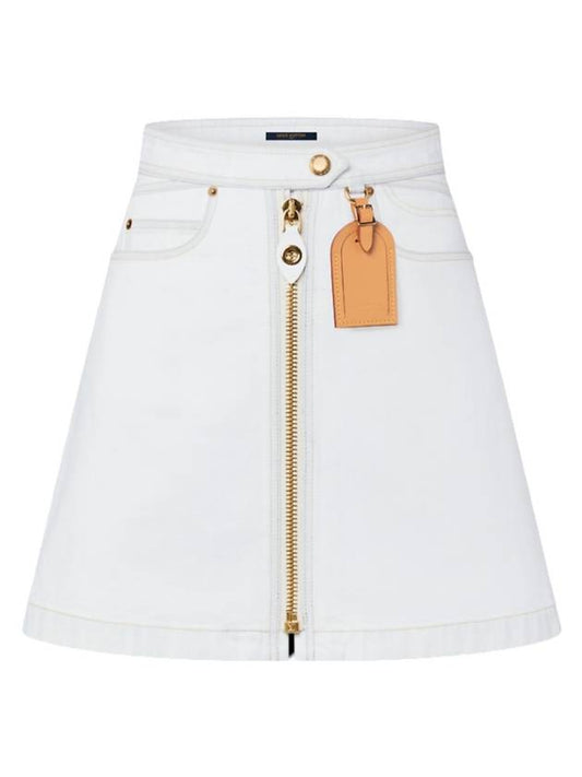 bleached denim mini skirt 1ABR6M - LOUIS VUITTON - BALAAN 1