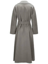 ELISA Wool Belt Long Coat Cement 2390110231 008 - MAX MARA - BALAAN 3