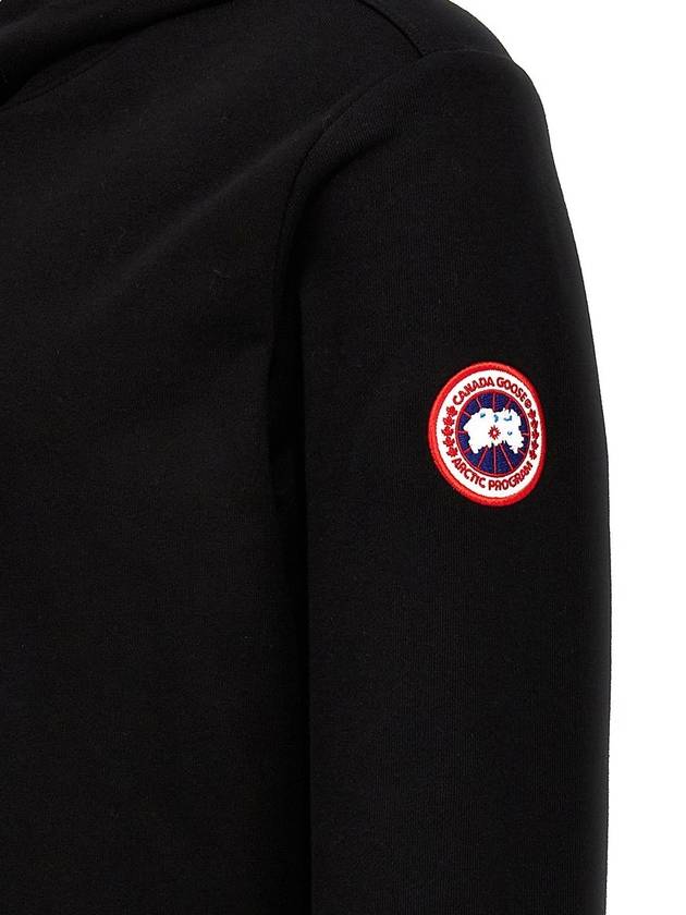 Huron Drawstring Hoodie Black - CANADA GOOSE - BALAAN 3