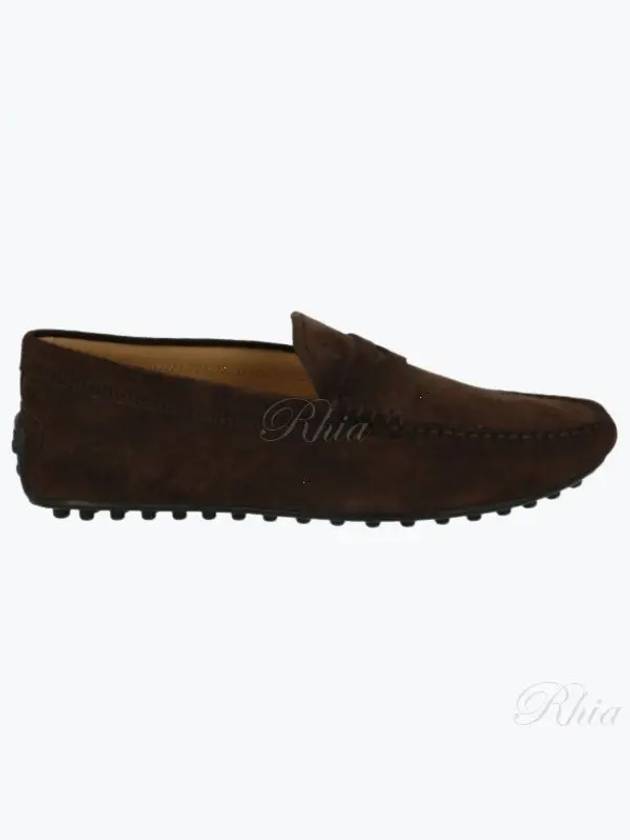 Men's City Gomino Suede Driving Shoes Brown - TOD'S - BALAAN 2