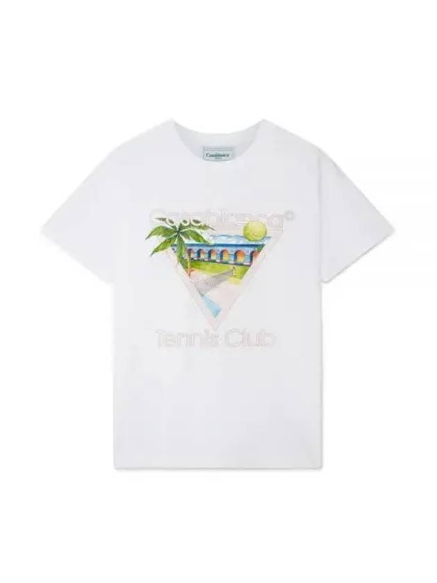 24 Tennis Club Icon Screen T Shirt UMPS24 JTS 001 01 Logo - CASABLANCA - BALAAN 1