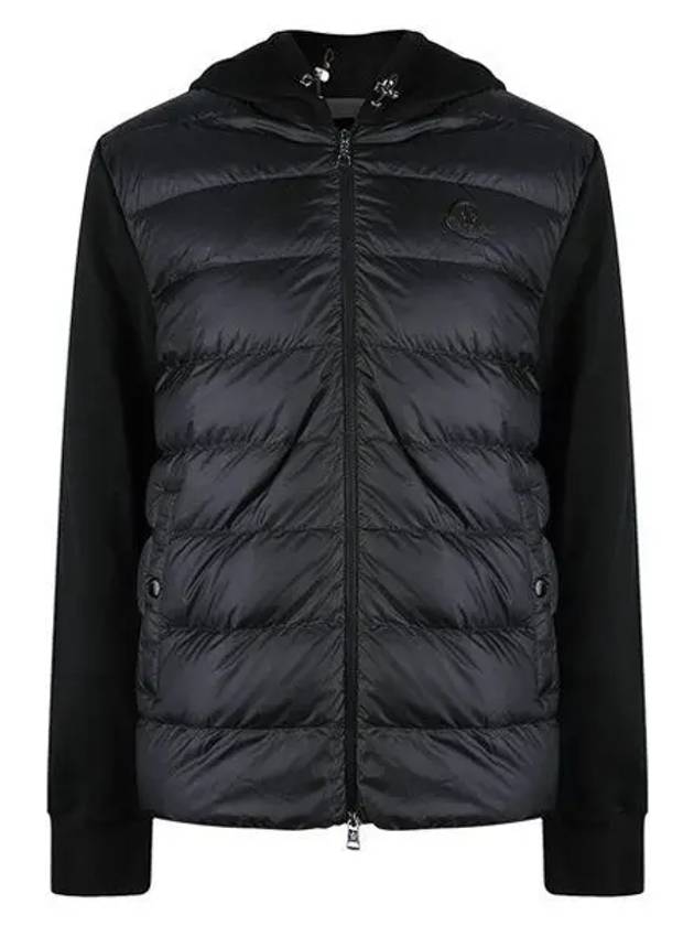 Men's Fleece Zip-Up Padding Black - MONCLER - BALAAN 2