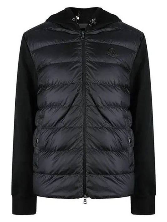 Men's Fleece Zip-Up Padding Black - MONCLER - BALAAN 2