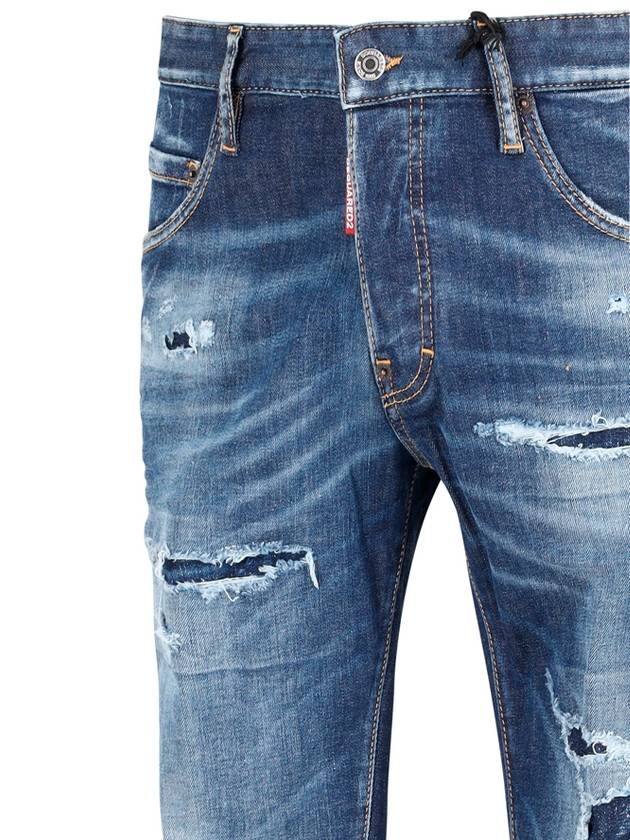 Medium Ripped Wash Skater Jeans Blue - DSQUARED2 - BALAAN 4