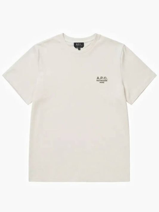 Raymond Logo Short Sleeve T-Shirt Chalk - A.P.C. - BALAAN