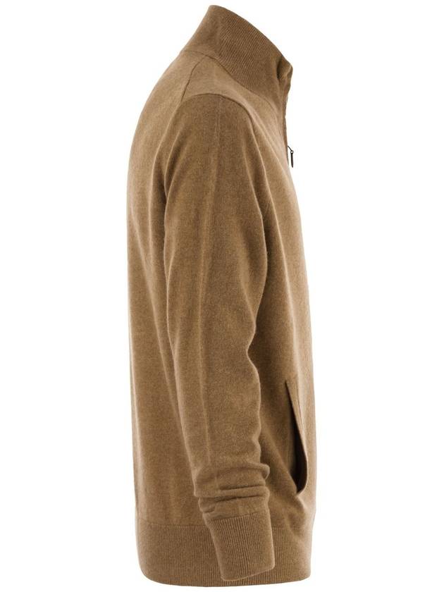 Wool Full zipper Sweater Brown - POLO RALPH LAUREN - BALAAN 4