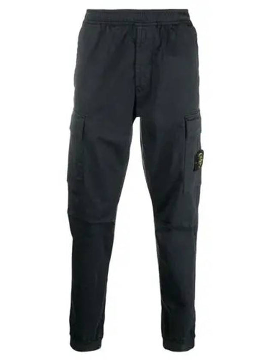 Waffen Patch Slim Cargo Pants Charcoal Men's Pants 771531314 V0065 - STONE ISLAND - BALAAN.