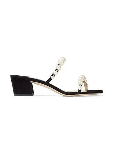 Jimmy Choo mule black szr bkwhi - JIMMY CHOO - BALAAN 1