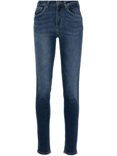 Liu Jo Bottom Up Skinny Jeans With Embroidery - LIU JO - BALAAN 1