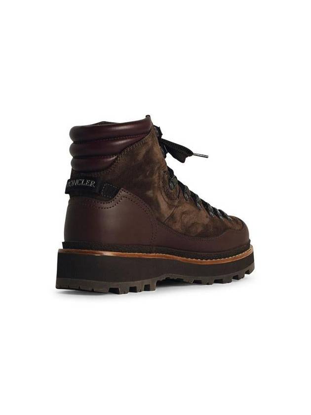 Peka Trek Suede Leather Hiking Walker Boots Brown - MONCLER - BALAAN 4