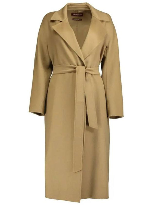 Women's Cles Virgin Wool Single Coat Camel - MAX MARA - BALAAN 2