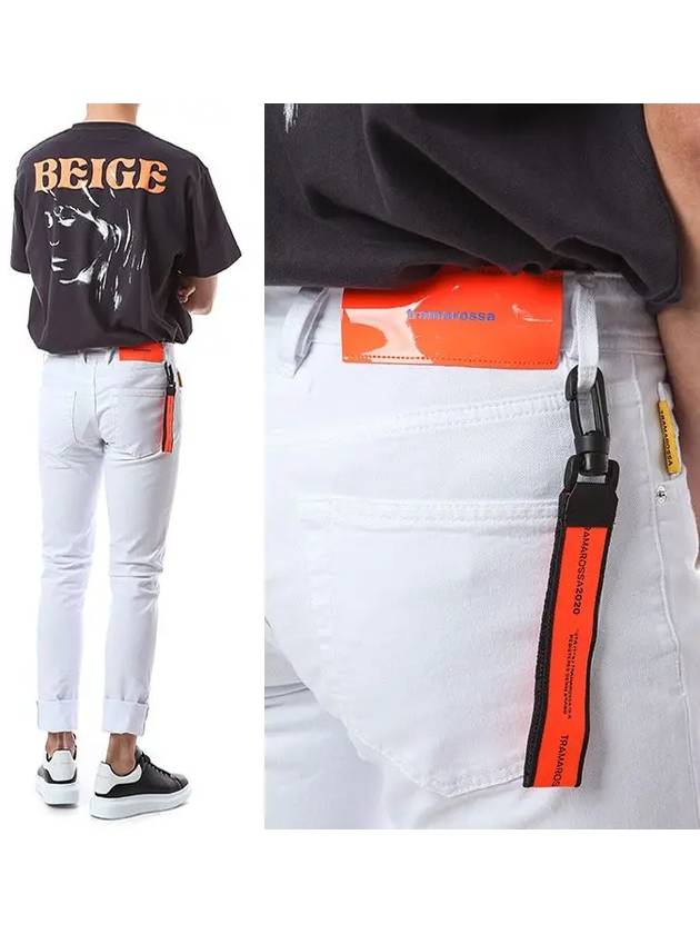 Orange Strap White Jeans 21UB50001C B016 0001 - TRAMAROSSA - BALAAN 1