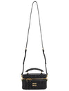 Logo Matelasse Nappa Leather Tote Bag Black - MIU MIU - BALAAN 7