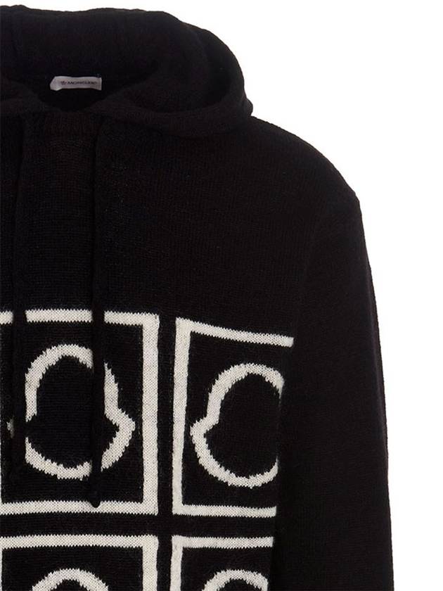 Moncler 9C00013 M1240 999 Black Men s Hoodie - MONCLER - BALAAN 4