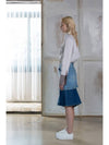 e Women's Button 3 Style Multi H Line Skirt Denim - PRETONE - BALAAN 6