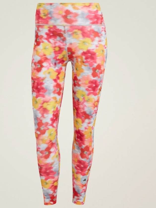 Stella McCartney TruePurpose Printed Optime Training Leggings Real Pink - ADIDAS - BALAAN 1