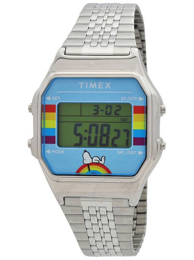 Timex T80 X Peanuts Alarm Quartz Digital Unisex Watch TW2V61300 - TIMEX - BALAAN 1