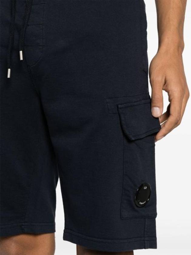 Light Fleece Utility Shorts Navy - CP COMPANY - BALAAN 5