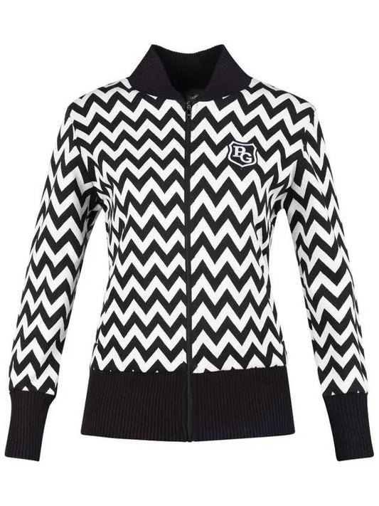 Women s seagull pattern full zip up jumper JB4A842W - LUX GOLF - BALAAN 2