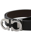 Reversible Gancini Belt Black Hickory - SALVATORE FERRAGAMO - BALAAN 5