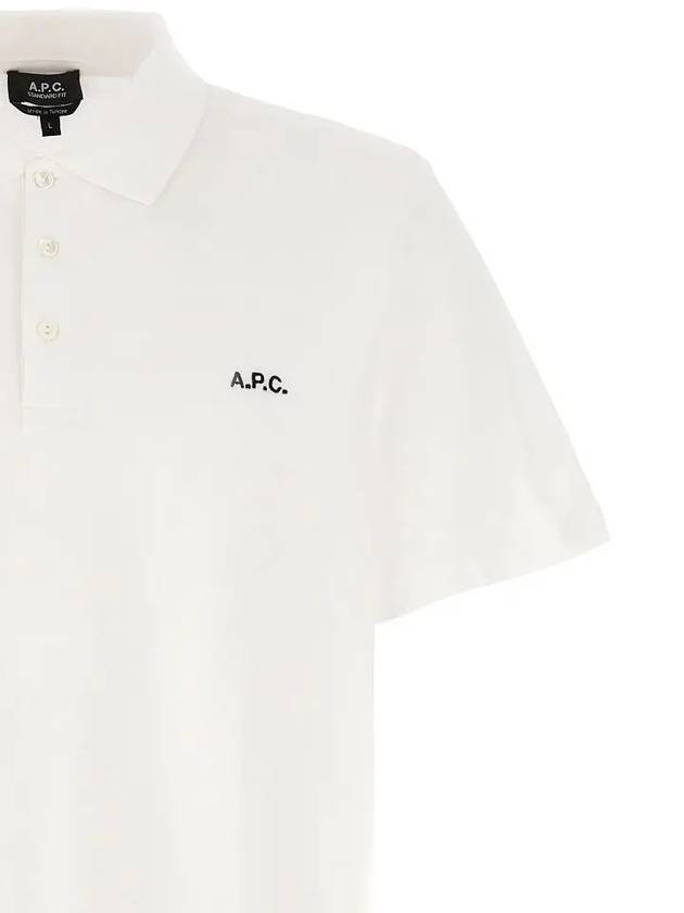 Carter Cotton Polo Shirt White - A.P.C. - BALAAN 5