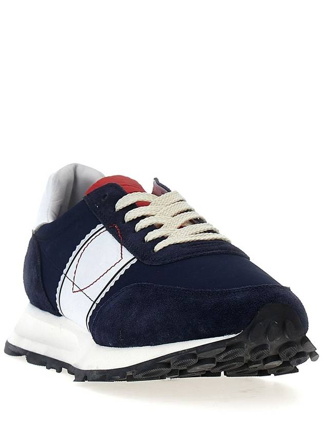 Paneled lace up running low top sneakers blue - PHILIPPE MODEL - BALAAN 3