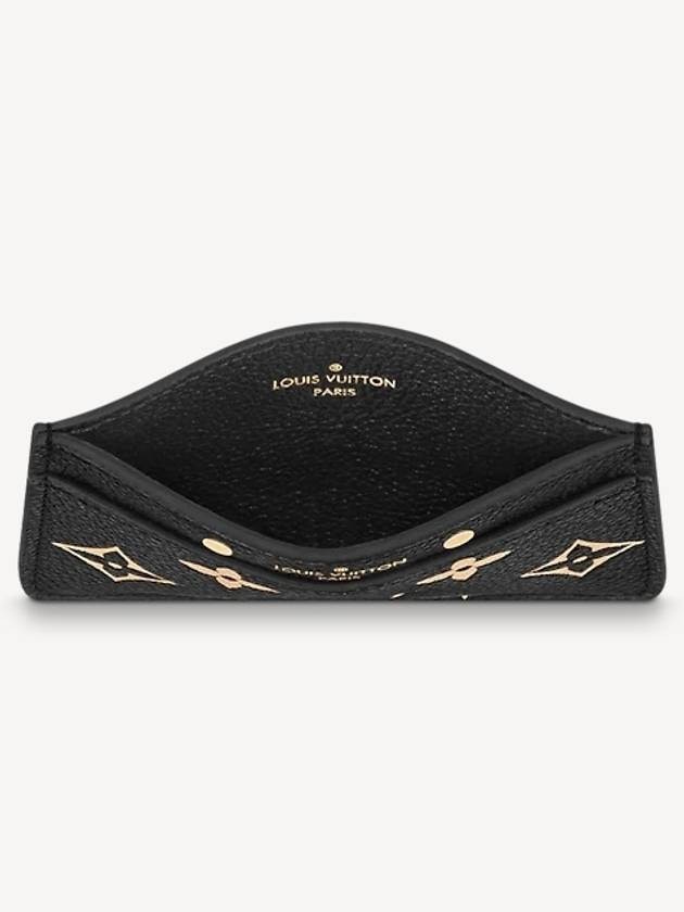 Monogram Empreinte Leather Card Wallet Black - LOUIS VUITTON - BALAAN 4