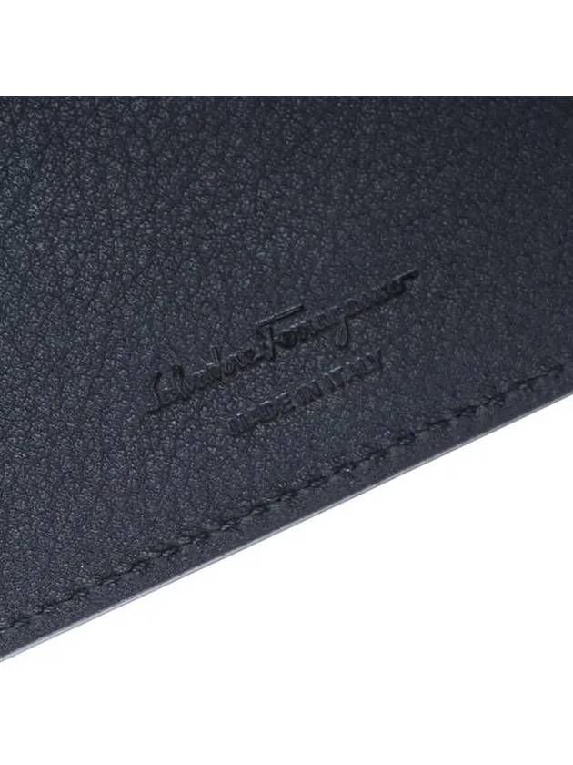 Gancini Embossed Card Wallet Black - SALVATORE FERRAGAMO - BALAAN 8