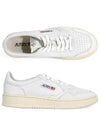 Medalist Goatskin Low Top Sneakers White - AUTRY - BALAAN 3