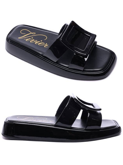 Patent Leather Slippers Black - ROGER VIVIER - BALAAN 2