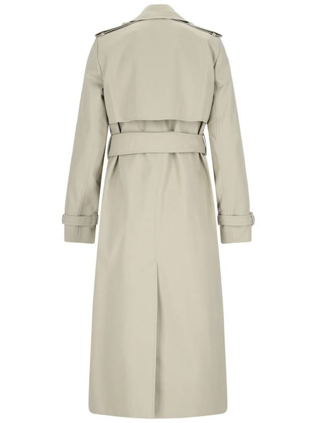 Cotton Blend Trench Coat Ivory - BURBERRY - BALAAN 3