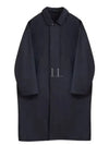 WR Cotton Twill Oversized Coat Jet Black - LEMAIRE - BALAAN 2