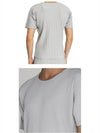 Pleated Fabric Short Sleeve T-Shirt Grey - ISSEY MIYAKE - BALAAN 6