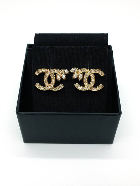 CC logo leaf earrings gold - CHANEL - BALAAN 2