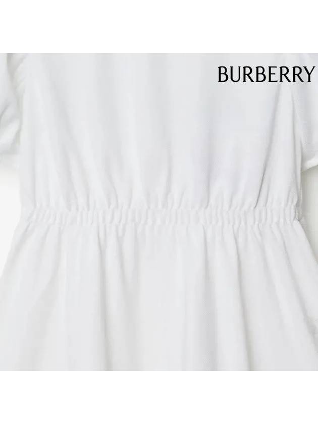 Kids Vintage Check Collar Dress White - BURBERRY - BALAAN 6