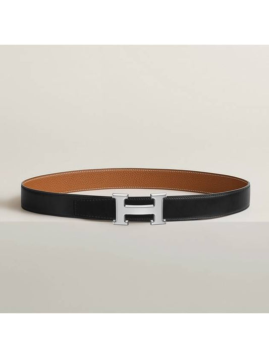 5382 32mm silver glossy men s belt black gold H073967CA AA H064544CK 05 - HERMES - BALAAN 1