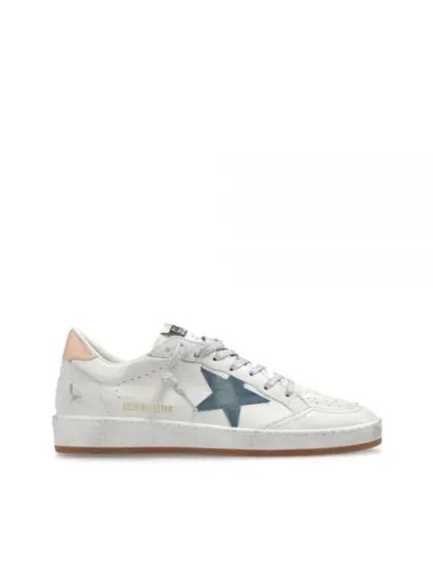 Ballstar Leather Low Top Sneakers Smoke Blue White - GOLDEN GOOSE - BALAAN 2