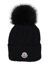 Patch Logo Beanie Black - MONCLER - BALAAN 4